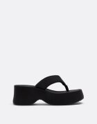 Stradivarius Sandale Thong Cu Platformă Negru 36