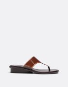 Stradivarius Sandale Thong Plate Din Vinilin Maro 39