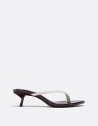 Stradivarius Sandale Tip Thong Cu Toc Kitten Crem 40
