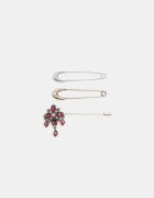 Stradivarius Set 3 Broșe Tip Ac Galben Os