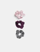Stradivarius Set 3 Elastice De Păr Cu Efect Satinat Roz Pastel Os