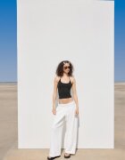 Stradivarius Top Halter Din Tricot Transparente S
