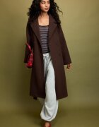Stradivarius Trenci Cu Textură Moale Maro L