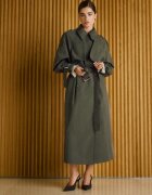 Stradivarius Trenci Oversize Kaki Xl