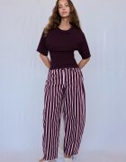 Stradivarius Tricou B08 Cu Mânecă Scurtă Japoneză Vânătă S