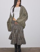 Stradivarius Tricou Cu Decolteu Barcă Și Mânecă Lungă Ecru Xs