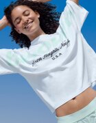 Stradivarius Tricou Cu Imprimeu Poziționat Verde Pastel Xs