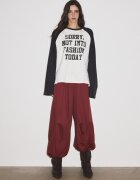 Stradivarius Tricou Cu Mânecă Lungă Și Mânecă Raglan Negru Xs