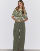 Stradivarius Tricou Cu Mânecă Scurtă Japoneză Bordo M
