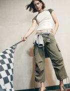 Stradivarius Tricou Cu Mânecă Scurtă Ranglan Albastru Marin L