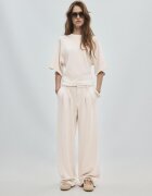 Stradivarius Tricou Cu Mânecă Scurtă Și Tact Moale Albastru Lavandă Xs