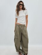 Stradivarius Tricou De Bază Cu Mânecă Scurtă Alb S