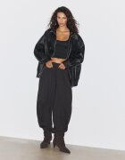 Stradivarius Tricou Din Poliamidă Negru Xl
