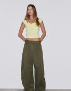 Stradivarius Tricou Fără Mâneci Multipoziție Galben Pastel S