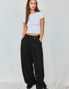 Stradivarius Tricou Simplu Slim Fit Alb Xl