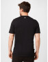 11 Degrees Tricou negru / alb - Pled.ro