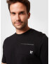 11 Degrees Tricou negru / alb - Pled.ro