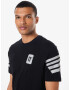 11 Degrees Tricou negru / alb - Pled.ro