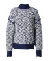 3.1 Phillip Lim Pulover bleumarin / alb - Pled.ro