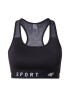 4F Sutien sport negru / alb - Pled.ro