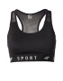 4F Sutien sport negru / alb - Pled.ro