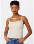 4th & Reckless Top 'PALMA' alb natural - Pled.ro