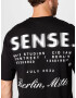 9N1M SENSE Tricou negru / alb - Pled.ro