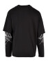 9N1M SENSE Tricou negru / alb - Pled.ro