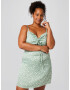 A LOT LESS Rochie 'Alena' verde pastel / alb natural - Pled.ro