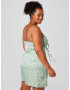 A LOT LESS Rochie 'Alena' verde pastel / alb natural - Pled.ro