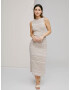 A LOT LESS Rochie 'Maja' bej / maro / alb - Pled.ro