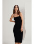 A LOT LESS Rochie tricotat 'Ria' negru - Pled.ro