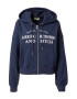 Abercrombie & Fitch Hanorac 'LONG LIFE' bleumarin / alb - Pled.ro