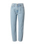 Abercrombie & Fitch Pantaloni cu cute albastru deschis - Pled.ro