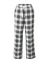 Abercrombie & Fitch Pantaloni de pijama gri metalic / alb - Pled.ro