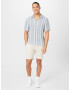 Abercrombie & Fitch Pulover azuriu / alb - Pled.ro