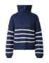 Abercrombie & Fitch Pulover 'BLACK FRIDAY' bleumarin / alb - Pled.ro