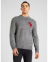 Abercrombie & Fitch Pulover gri / gri metalic - Pled.ro