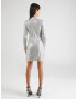 Abercrombie & Fitch Rochie de cocktail gri argintiu - Pled.ro