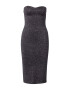 Abercrombie & Fitch Rochie gri argintiu / negru - Pled.ro