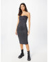 Abercrombie & Fitch Rochie gri argintiu / negru - Pled.ro