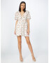 Abercrombie & Fitch Rochie maro / alb - Pled.ro