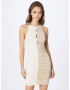 Abercrombie & Fitch Rochie maro deschis / alb murdar - Pled.ro