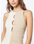 Abercrombie & Fitch Rochie maro deschis / alb murdar - Pled.ro