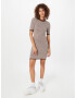 Abercrombie & Fitch Rochie tricotat ciocolatiu / alb - Pled.ro