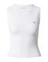 Abercrombie & Fitch Top azur / alb - Pled.ro