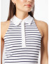 Abercrombie & Fitch Top bleumarin / alb - Pled.ro