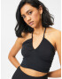 Abercrombie & Fitch Top negru - Pled.ro