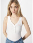 Abercrombie & Fitch Top portocaliu / alb - Pled.ro