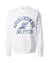 Abercrombie & Fitch Tricou albastru marin / alb - Pled.ro